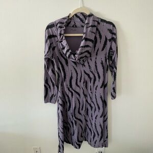 MXM Lavender and Black Patterned Top